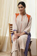 Beige Straight Printed Kurta Set image number 1