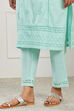 Blue Cotton Straight Suit Set image number 3
