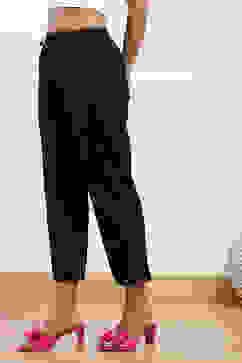 Black Cotton Straight Pant image number 2