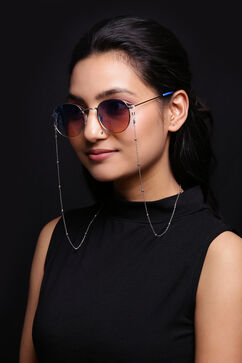 Rhodium Festive Eye Glass Chain image number 2
