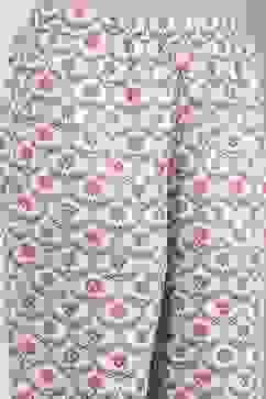 Grey Cotton Printed Straight Suit Set image number 2