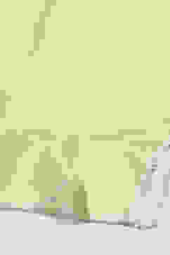 Green Cotton Floral Printed Strappy Peplum Suit Set image number 3