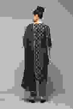 Indigo Modal Blend Straight Kurta Pants Suit Set image number 4