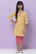 Yellow Straight Cotton Tunics image number 3