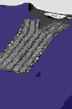 Navy & Purple Polyester Straight Yarndyed 2 Piece Set image number 1