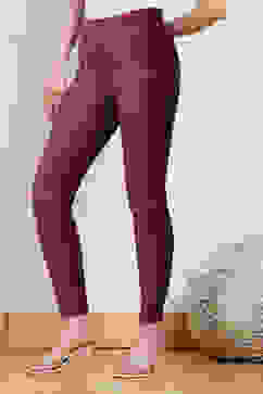 Brown Viscose Solid Pant image number 2