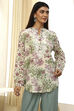 Pastel Green Floral Printed Short Kurta image number 5
