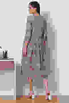 Lilac Dust Cotton A Line Dress image number 4