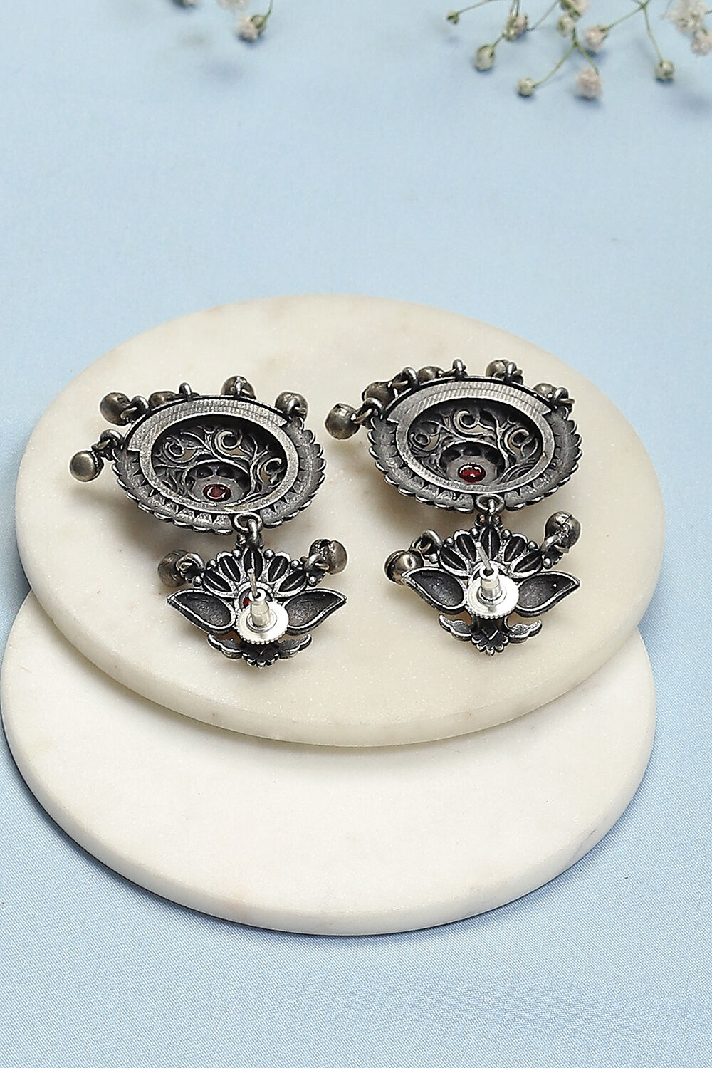 Red Brass Earrings image number 2