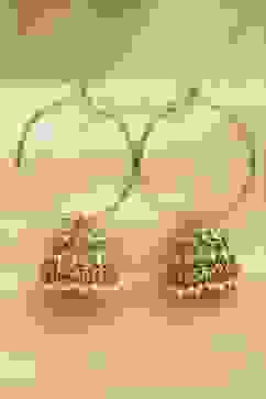 Champagne Alloy Jhumka image number 0