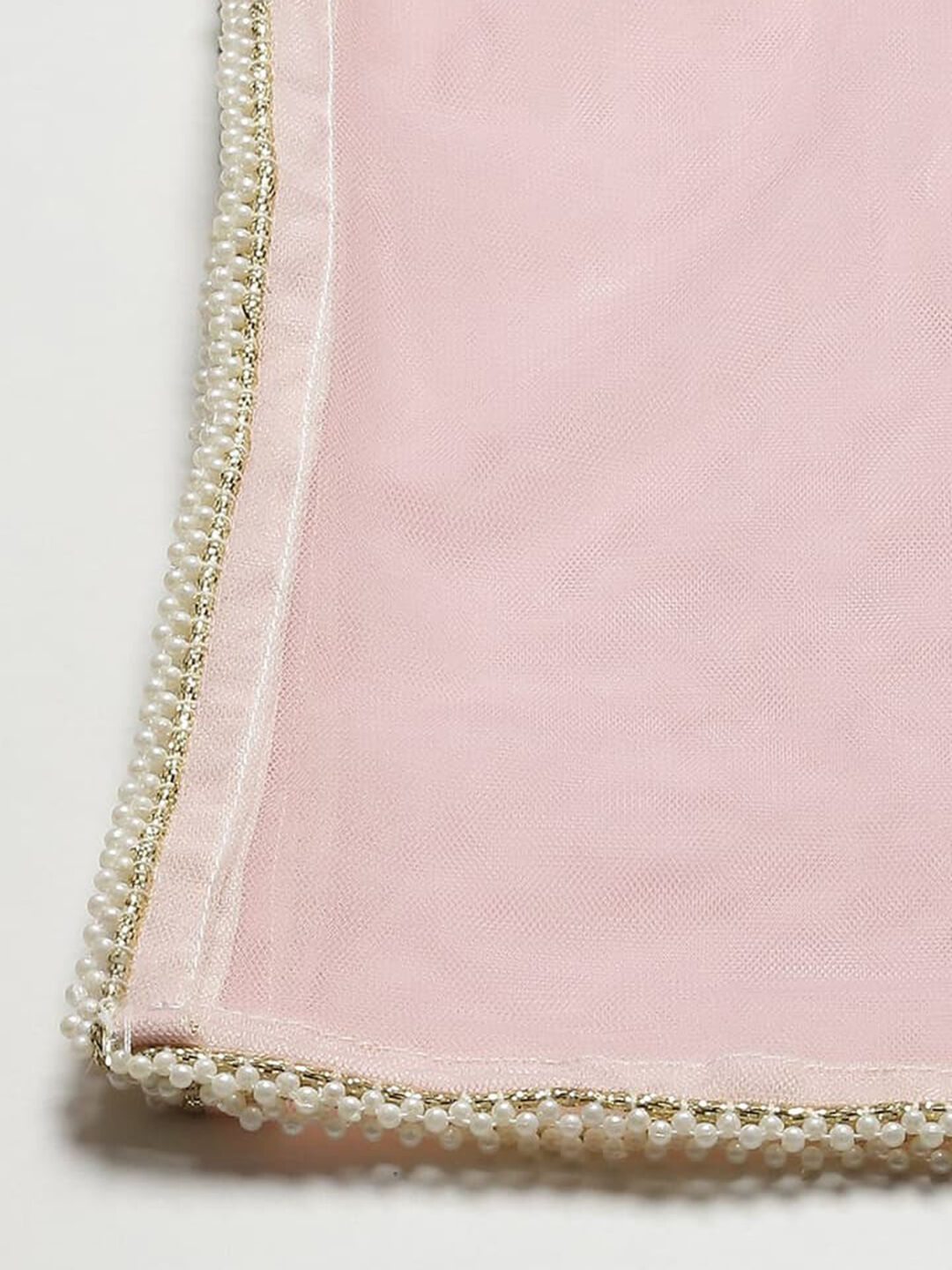 Pink Polyester Flared Printed Suit Set image number 4