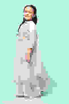 Lilac Nylon Kalidar Kurta Lehenga Set image number 4