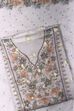 Teal Kota Cotton Neck Embroidered Unstitched Suit Set image number 1