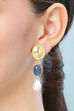 Blue Pearl Drop Earrings image number 1