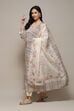 Beige Linen Handloom Unstitched Suit Set image number 1