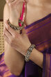 White Gold Plated Brass Studded Bangles image number 1