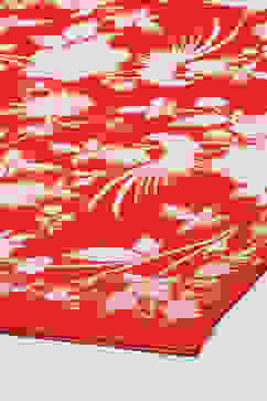 Red Chanderi Straight Kurta Suit Set image number 3