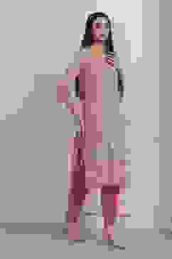 Red Cotton Straight Kurta image number 4