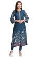 Red Viscose Straight Printed Kurta image number 4