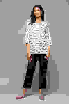 Black Cotton Slim Pant image number 0