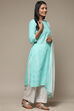 Pink Cotton Straight Kurta Palazzo Suit Set image number 6