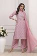 Pink Cotton Blend Straight Kurta Palazzo Suit Set image number 0