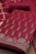 Turquoise Cotton Printed Embroidered Unstitched Suit Set image number 1