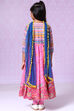 Pink Cotton Anarkali Suit image number 6