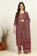 Green Cotton Floral Printed Unstitched Suit Set image number 7