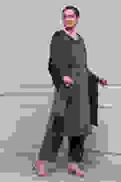 Lavender Polyester Straight Dyed Suit Set image number 5