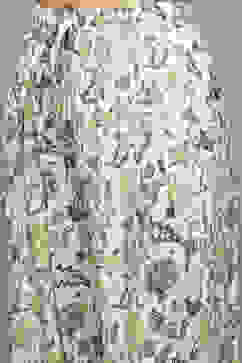 Off White & Blue Rayon Printed 2 Piece Sleepwear Set image number 2