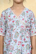 Blue Cotton Printed Anarkali Suit Set image number 1