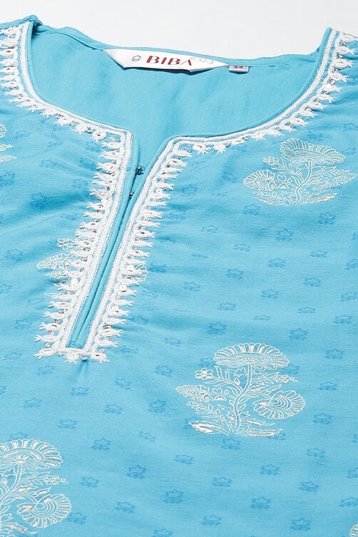 Peach Straight Kurta Churidar Suit Set image number 1