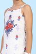 Off White Cotton Printed Straight Suit Set image number 1