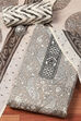 Grey Cotton Printed Unstitched Suit Set image number 0