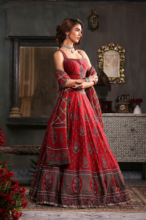 Chanderi Lehenga Set