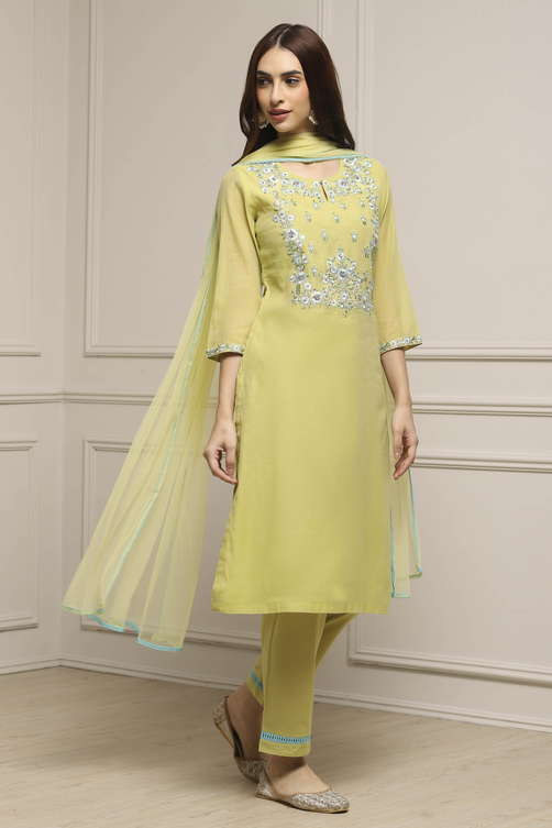 Printed cotton suit