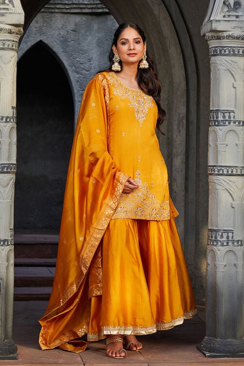 Yellow Straight Suit Set