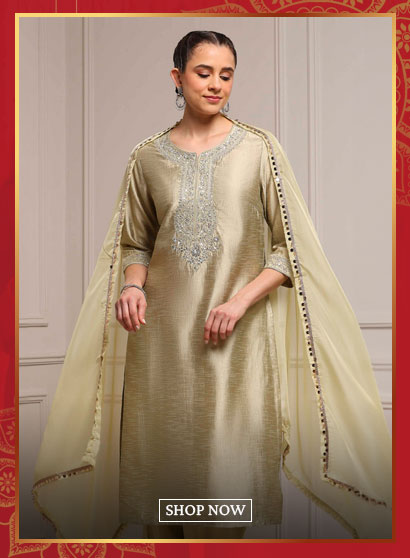 Light Green Viscose Blend Straight Dyed Suit Set