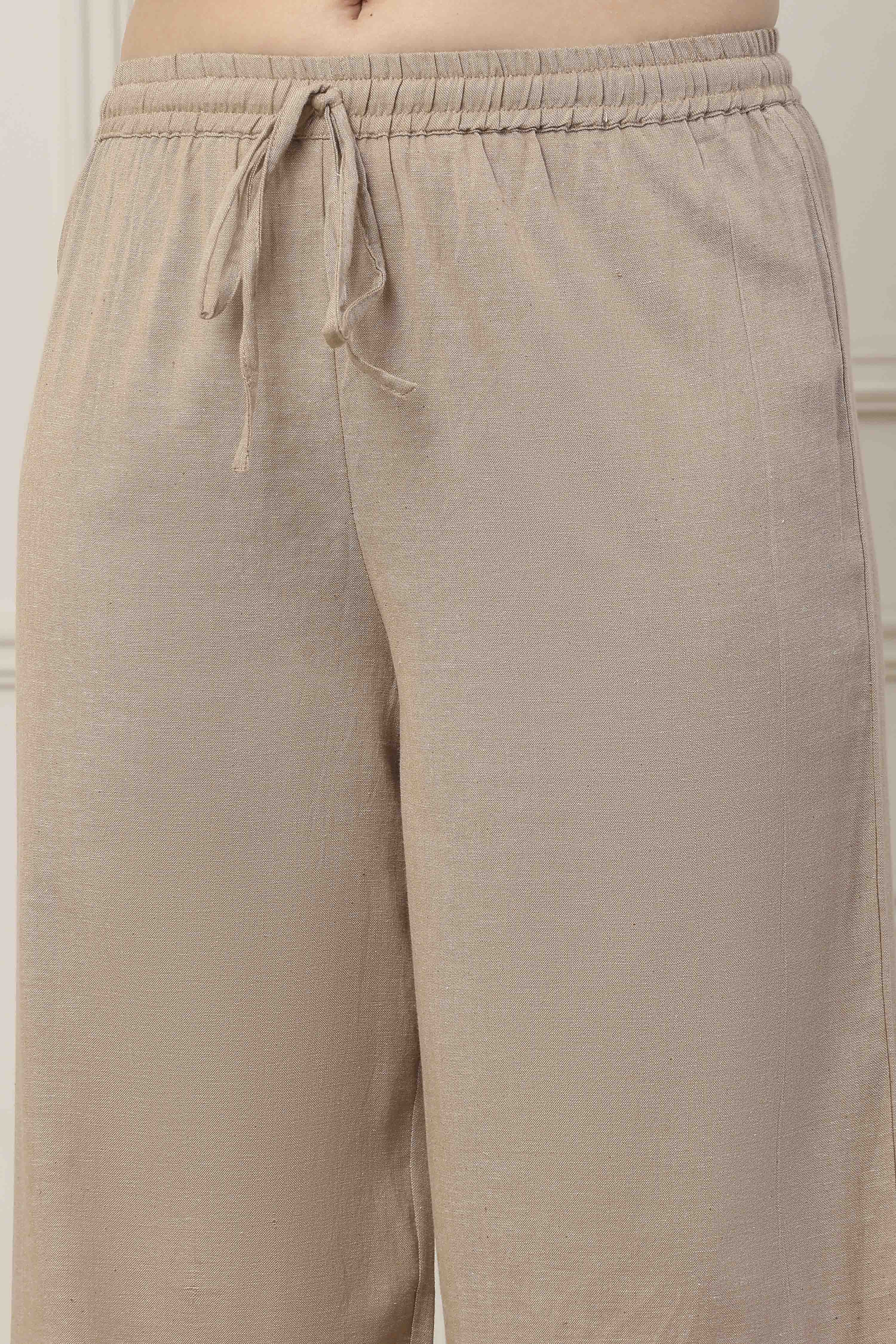 Off White Cotton Regular Fusion Set image number 2