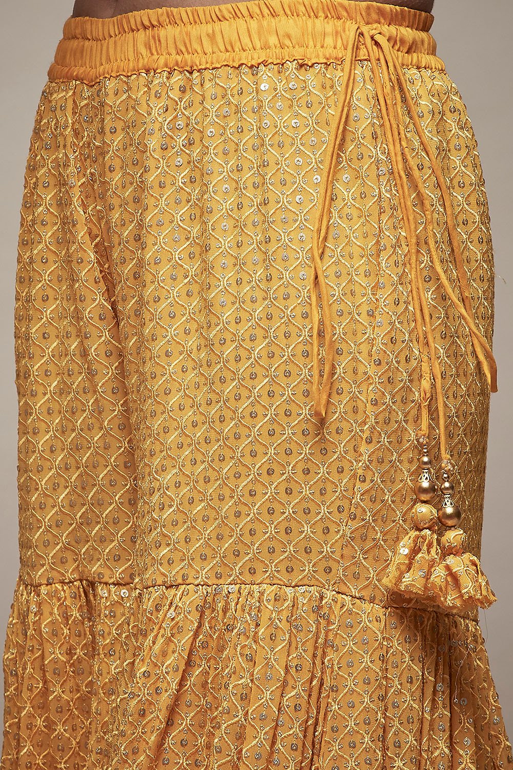 Pink Viscose Garara Suit Set image number 6