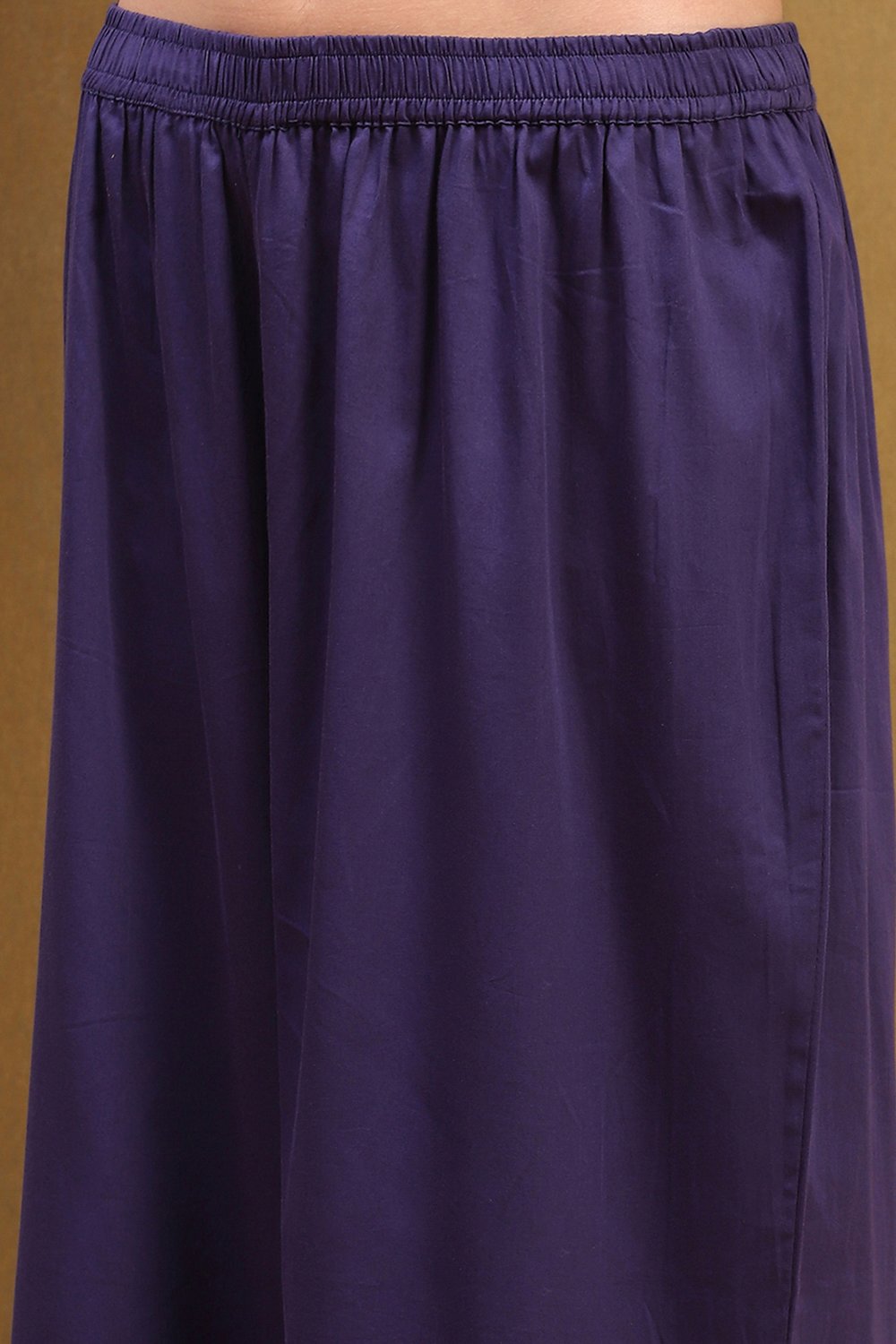 Purple Silk Chanderi Embroidered Kalidar Suit Set image number 2