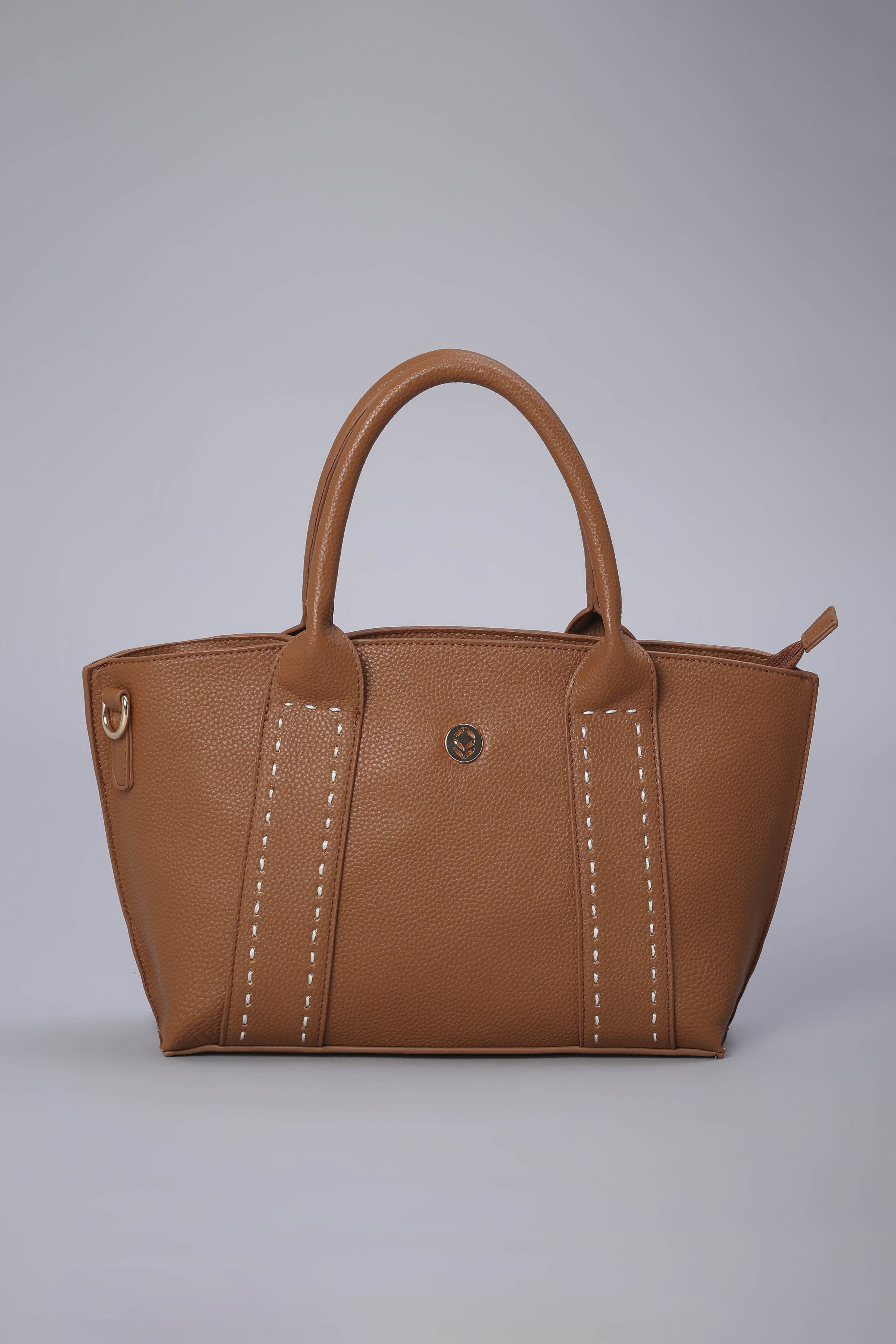 Tan PU Handbag image number 1