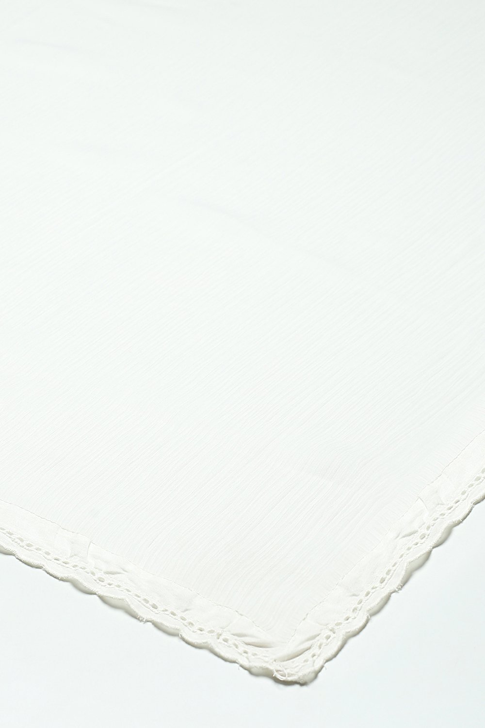 Off White Cotton Anarkali Suit Set image number 3