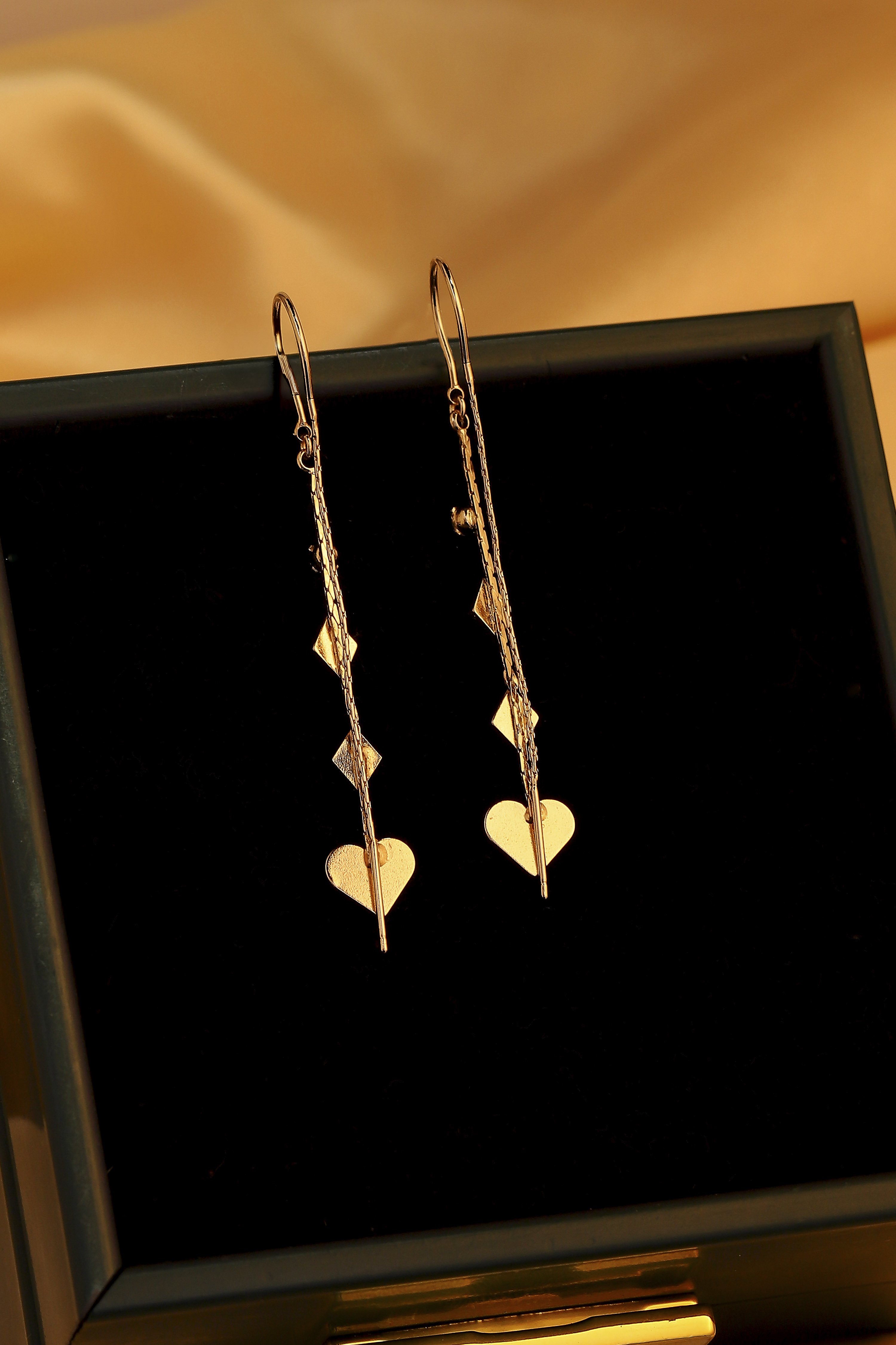 Gold Brass Drop & Danglers image number 2