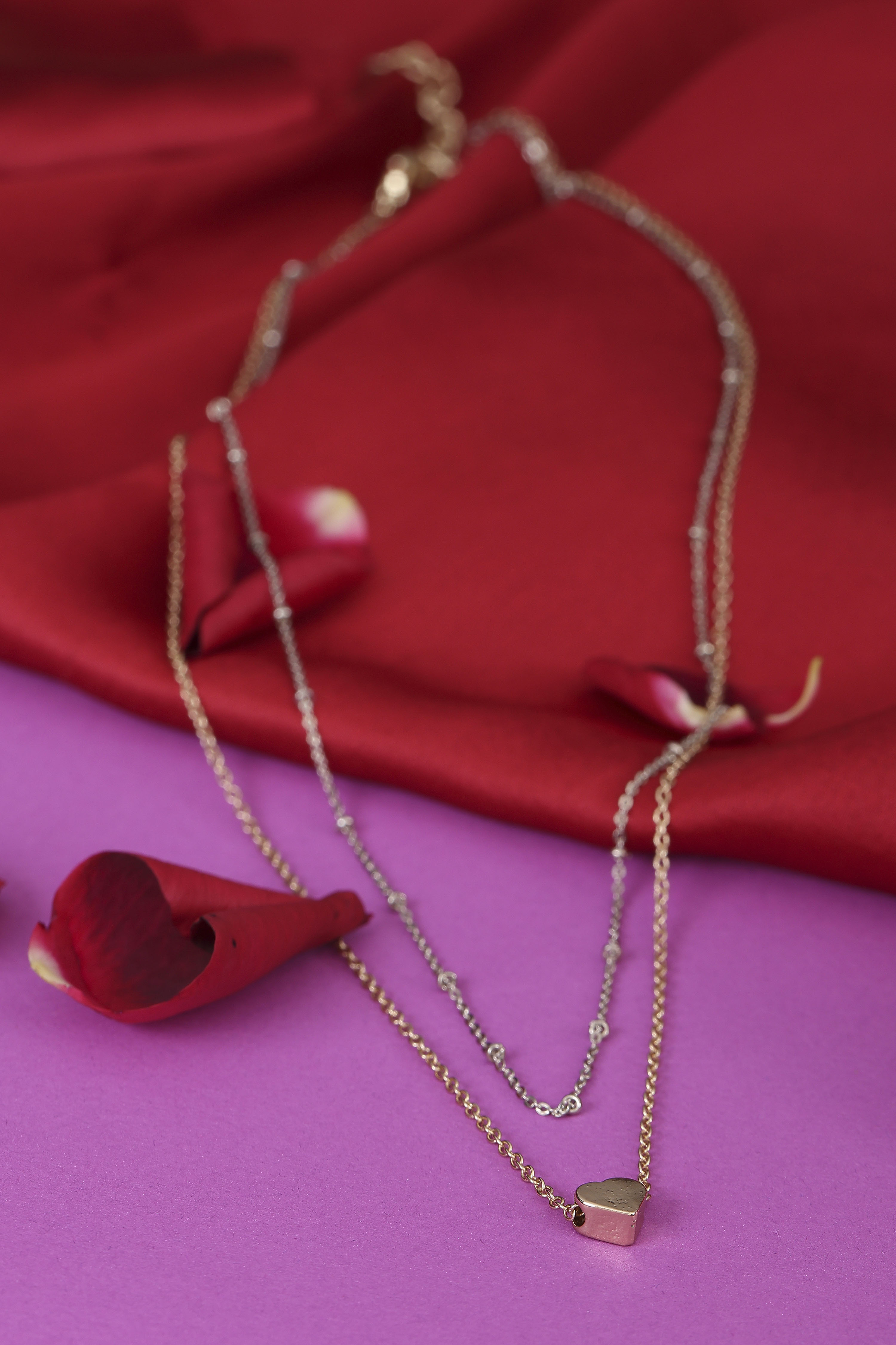 Gold Brass Necklace image number 0