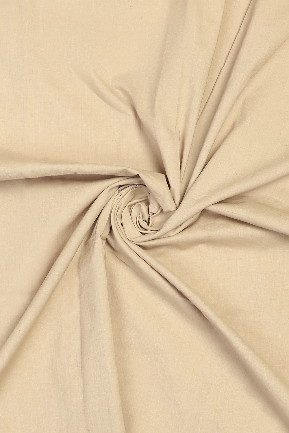 Beige Chanderi Unstitched Suit Set image number 1