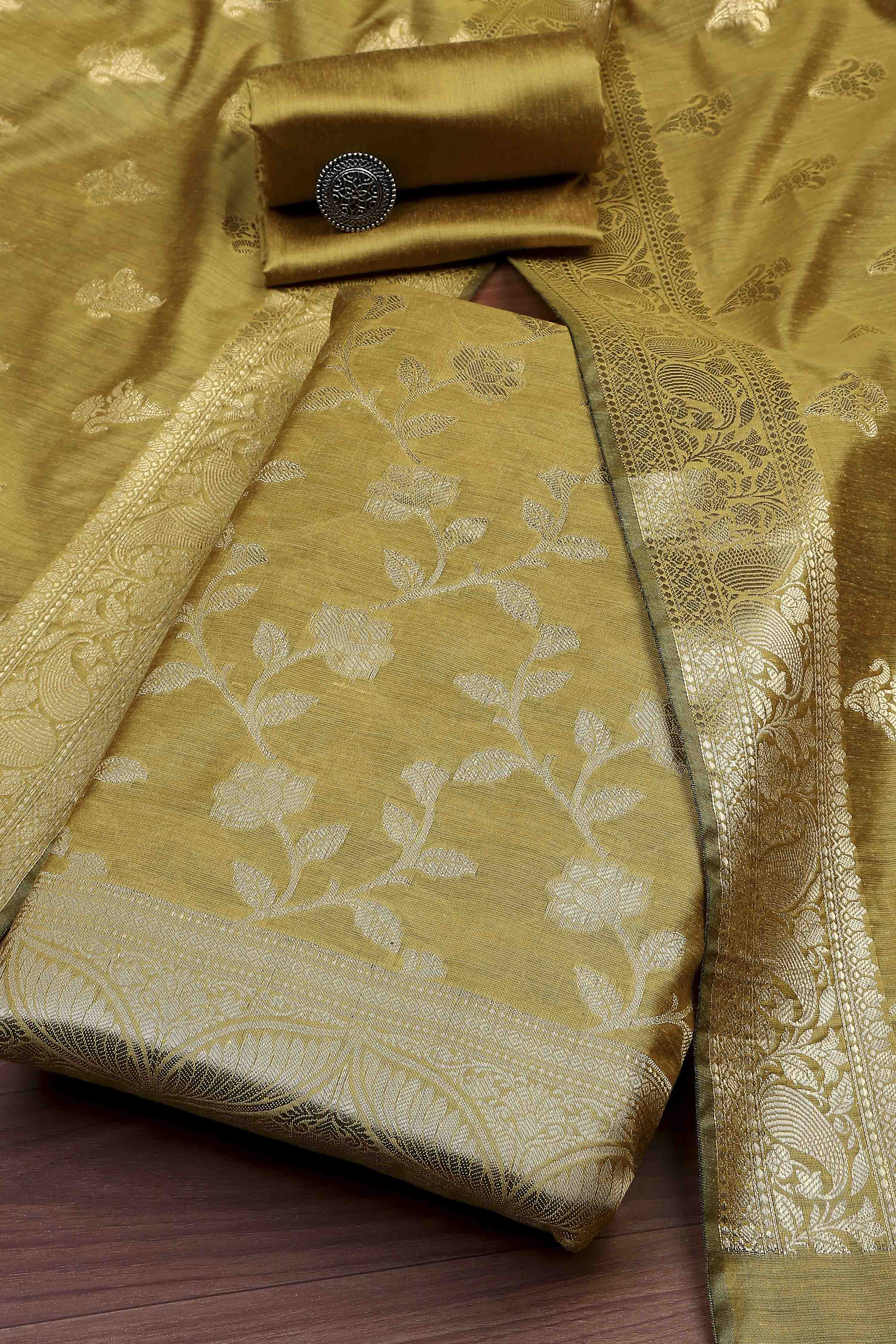 Maroon Cotton Printed Embroidered Unstitched Suit Set image number 0