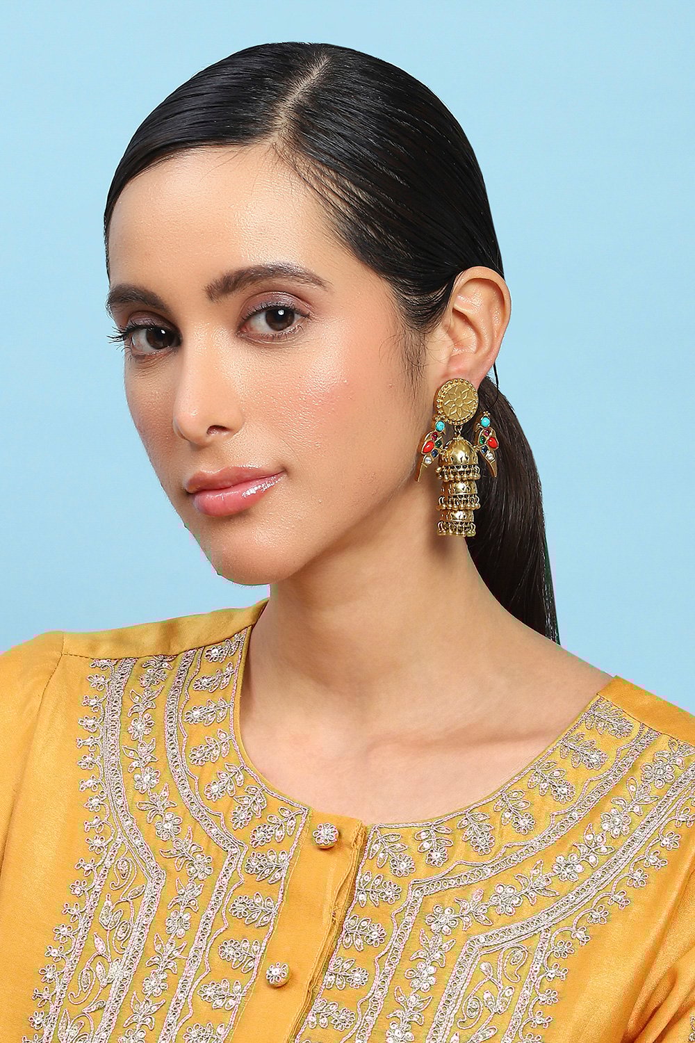 Multicolour Alloy Jhumka image number 3