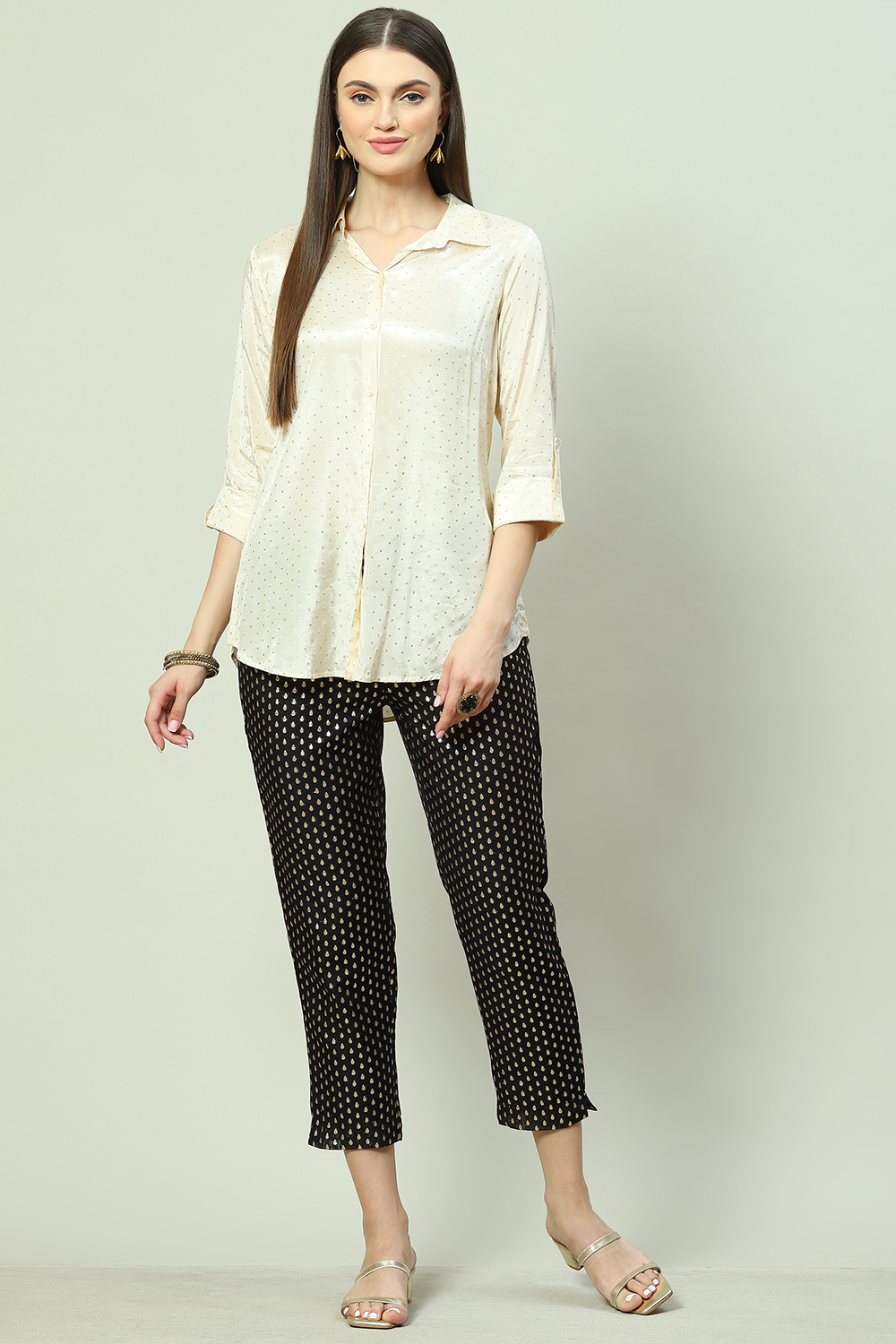 Black Polycotton Pants image number 5